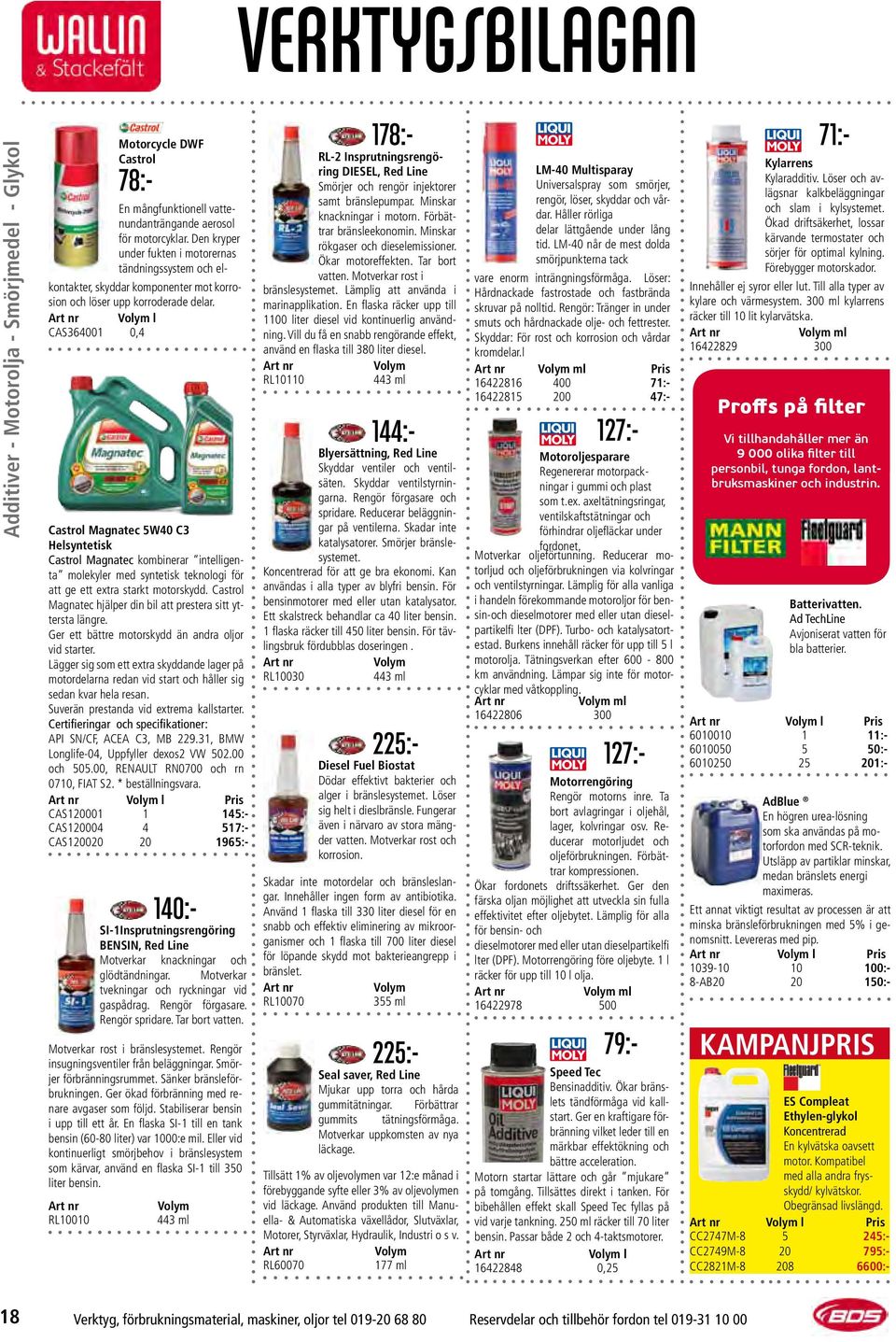 CAS364001 0,4 Castrol Magnatec 5W40 C3 Helsyntetisk Castrol Magnatec kombinerar intelligenta molekyler med syntetisk teknologi för att ge ett extra starkt motorskydd.