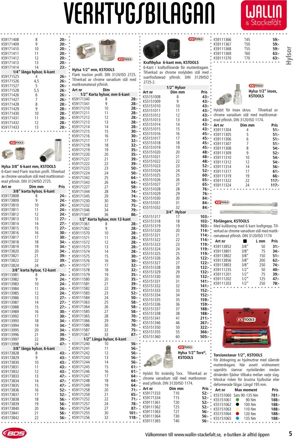 med Flank traction profil. Tillverkad av chrome vanadium stål med mattkromaterad ytfinish. DIN 3124/ISO 2725.