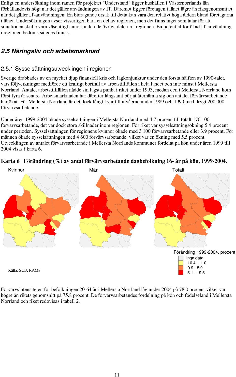 Undersökningen avser visserligen bara en del av regionen, men det finns inget som talar för att situationen skulle vara väsentligt annorlunda i de övriga delarna i regionen.