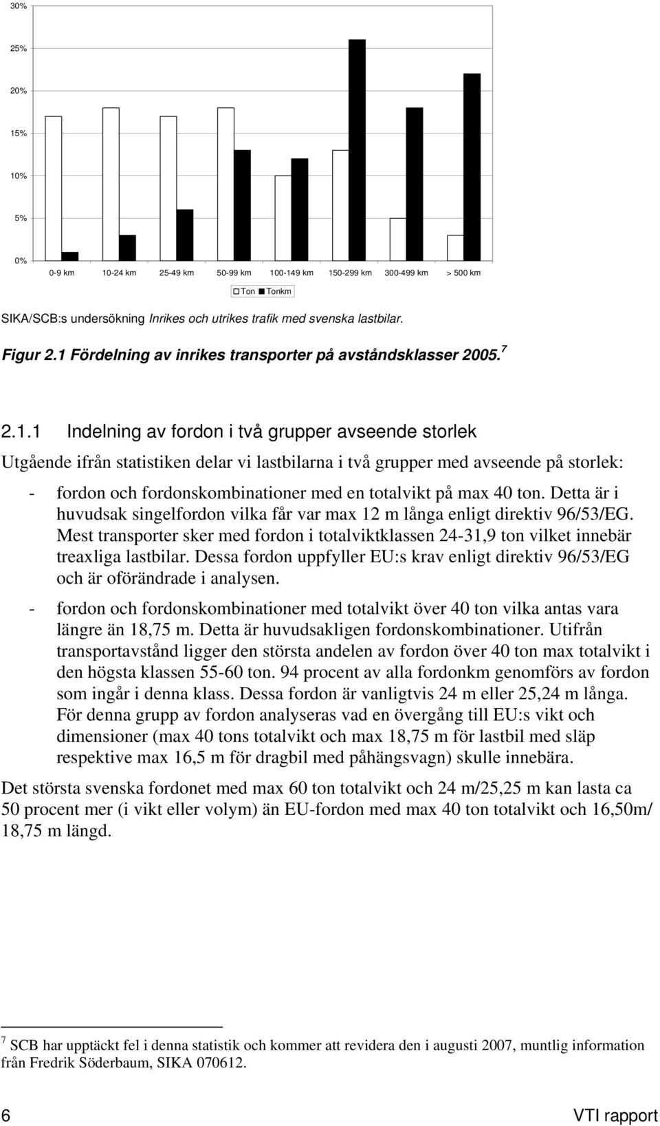 storlek: - fordon och fordonskombinationer med en totalvikt på max 40 ton. Detta är i huvudsak singelfordon vilka får var max 12 m långa enligt direktiv 96/53/EG.