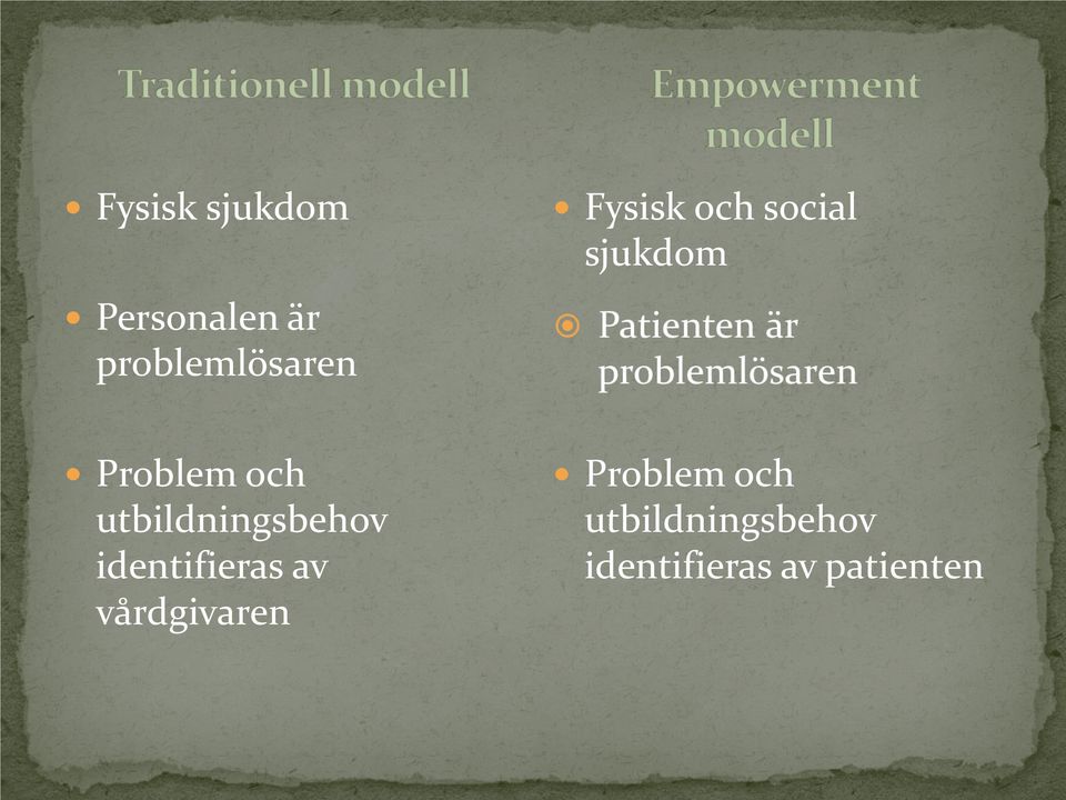 utbildningsbehov identifieras av vårdgivaren