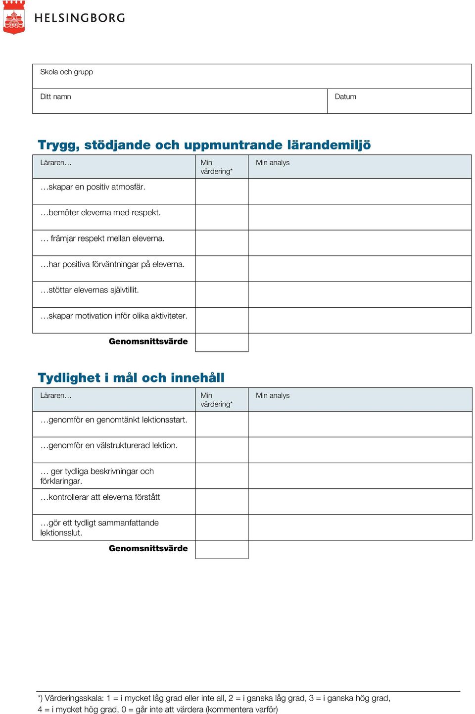 stöttar elevernas självtillit. skapar motivation inför olika aktiviteter.