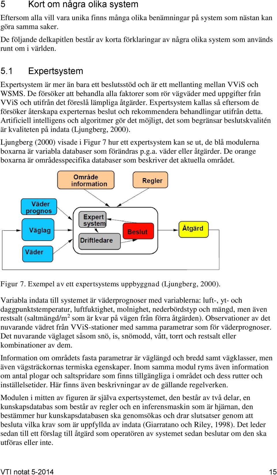 1 Expertsystem Expertsystem är mer än bara ett beslutsstöd och är ett mellanting mellan VViS och WSMS.