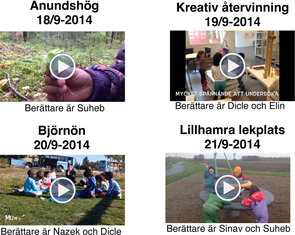 Dicle och Elin Lillhamra lekplats 21/9-2014