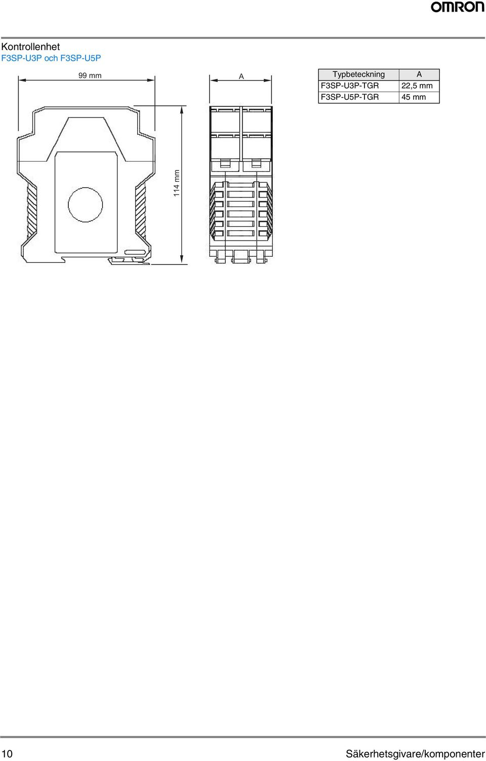 FSP-UP-TGR FSP-U5P-TGR A,5 mm