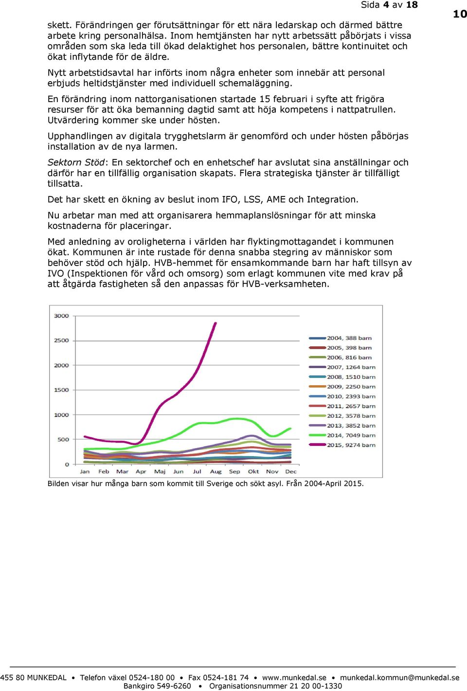 Nytt arbetstidsavtal har införts inom några enheter som innebär att personal erbjuds heltidstjänster med individuell schemaläggning.