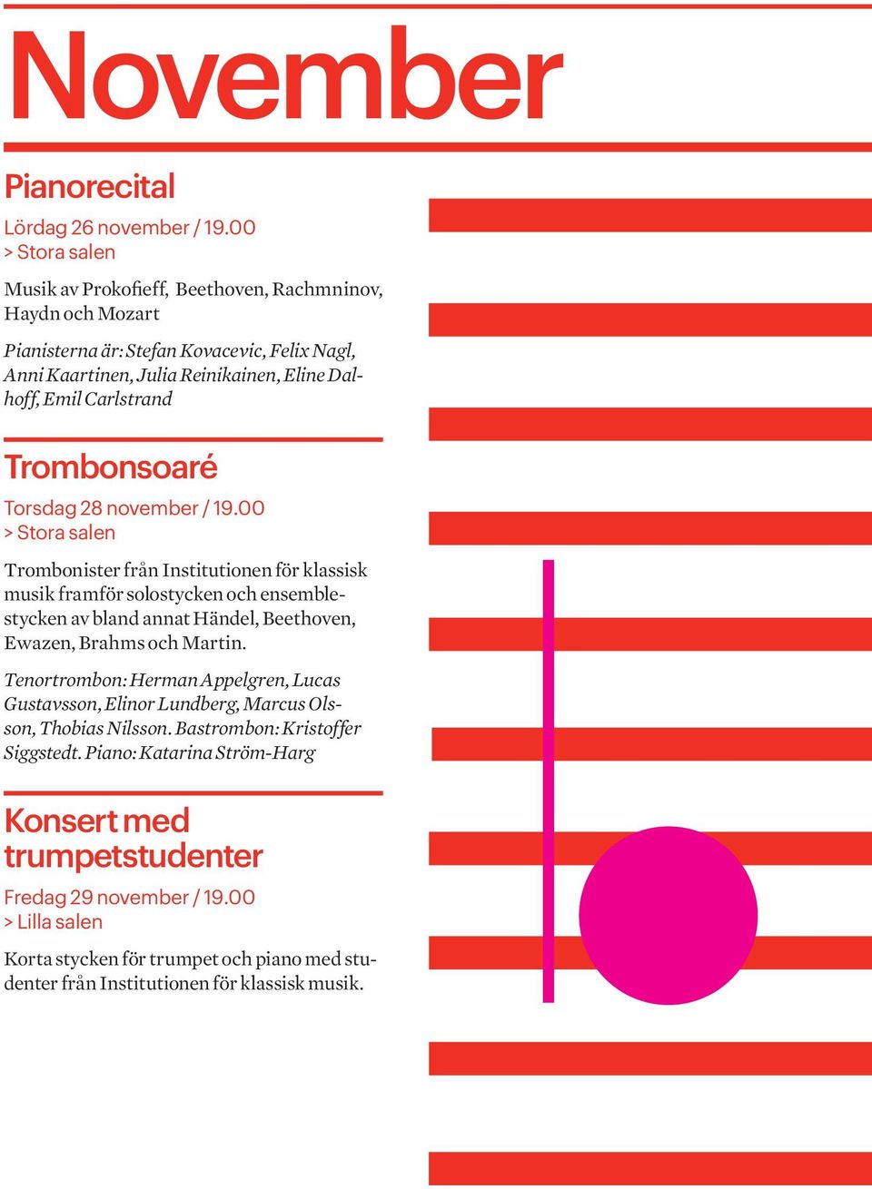 Trombonsoaré Torsdag 28 november / 19.