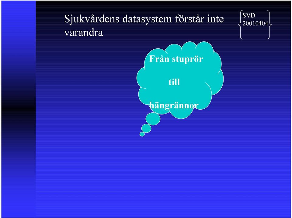 inte varandra SVD