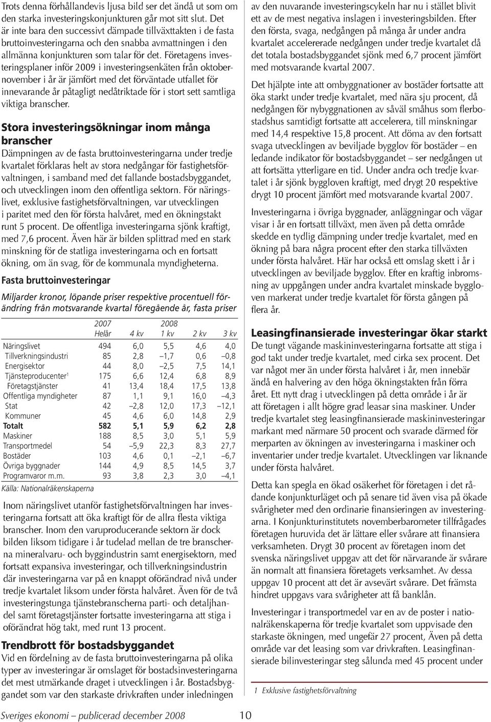 Företagens investeringsplaner inför 29 i investeringsenkäten från oktobernovember i år är jämfört med det förväntade utfallet för innevarande år påtagligt nedåtriktade för i stort sett samtliga