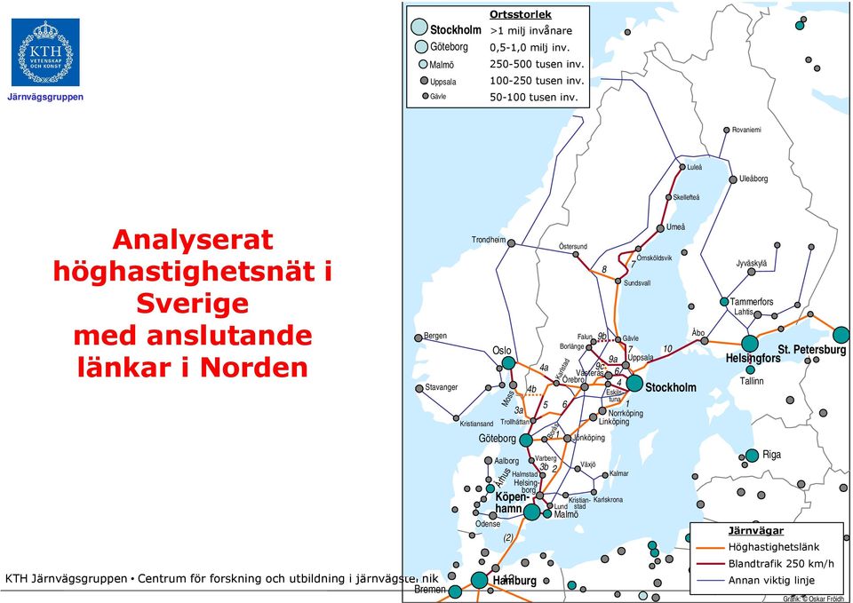 Odense (2) 3a 4b Hamburg 12 4a Borås 1 Östersund Falun Borlänge Västerås Örebro Karlstad 5 6 Malmö Jönköping Sundsvall 1 Norrköping Linköping 9b Gävle 7 9a Uppsala 9c 6 4 Eskilstuna Aalborg Varberg