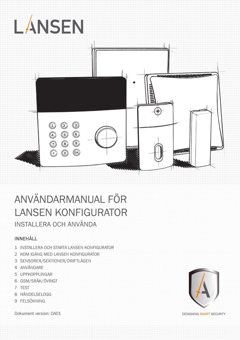 Konfigurator 3 Sensorer/Sektioner/Driftlägen 4 Användare 5