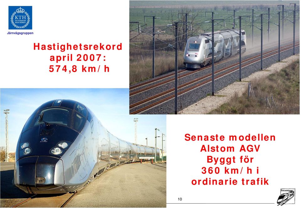 modellen Alstom AGV Byggt