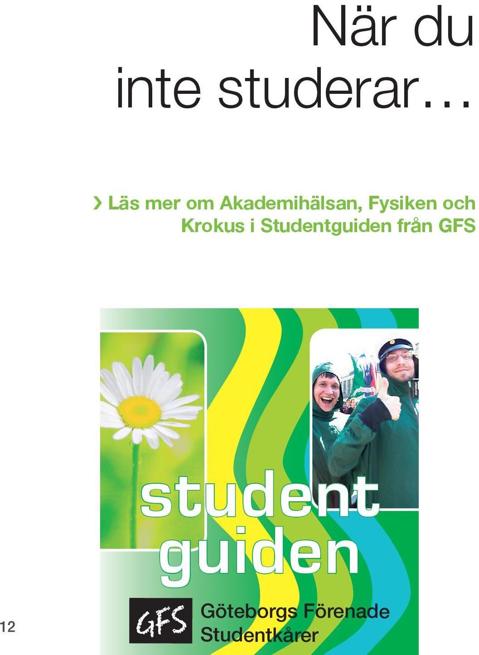 i Studentguiden från GFS 12