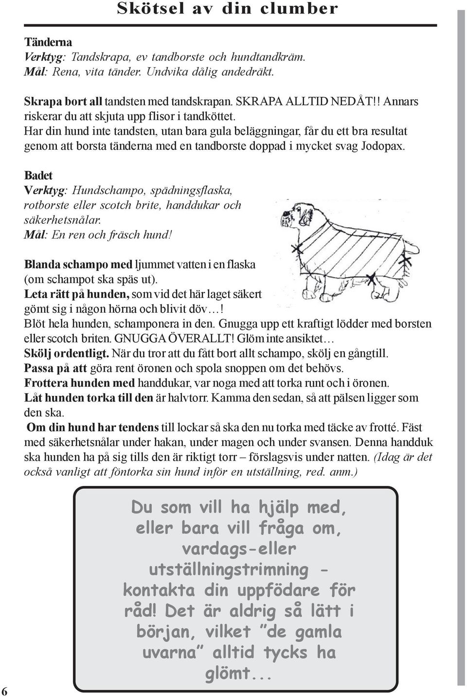 Har din hund inte tandsten, utan bara gula beläggningar, får du ett bra resultat genom att borsta tänderna med en tandborste doppad i mycket svag Jodopax.