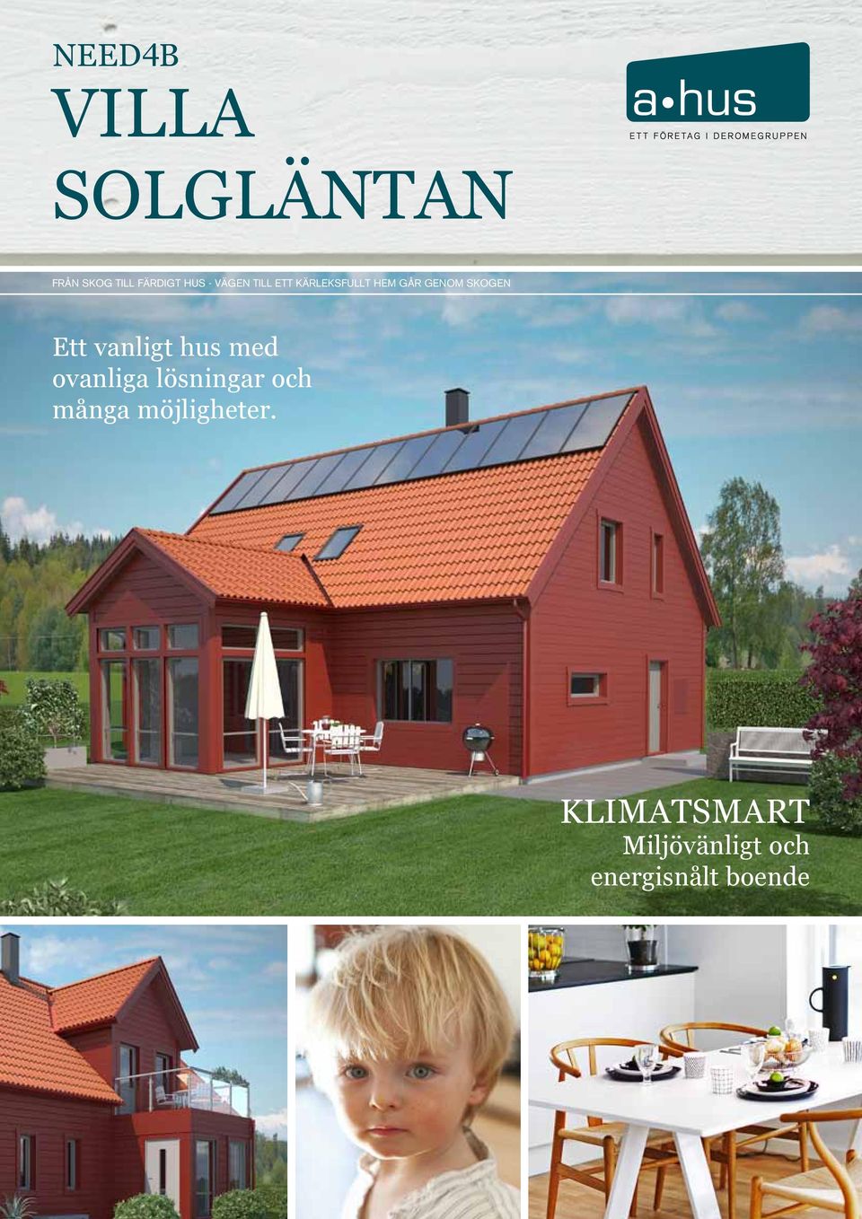 Ett vanligt hus med ovanliga lösningar och många