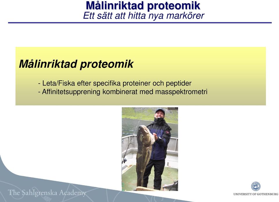 efter specifika proteiner och peptider -