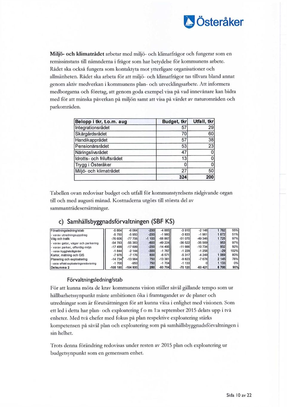 Rådet ska arbeta för att miljö- och klimatfrågor tas tillvara bland annat genom aktiv medverkan i kommunens plan- och utvecklingsarbete.