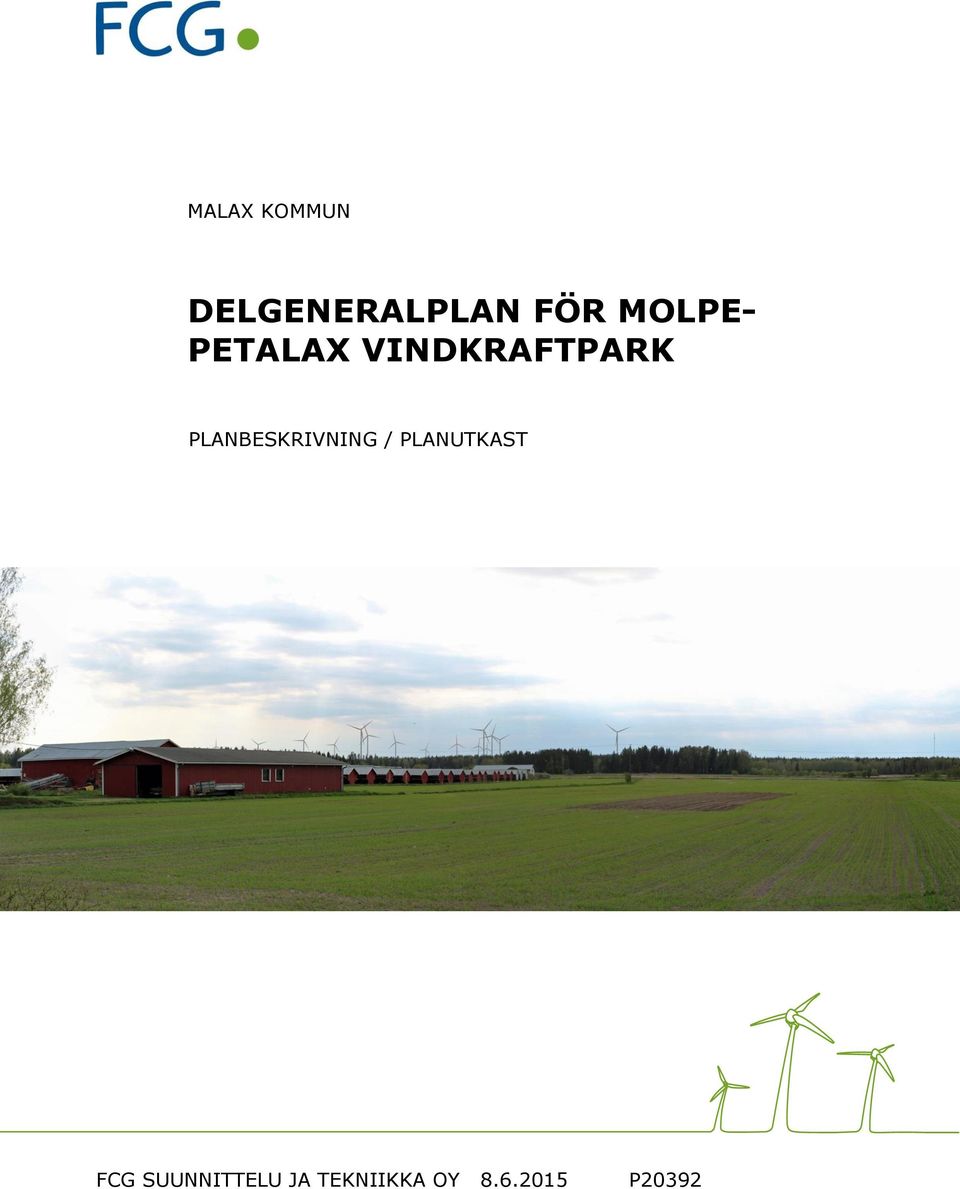 VINDKRAFTPARK PLANBESKRIVNING