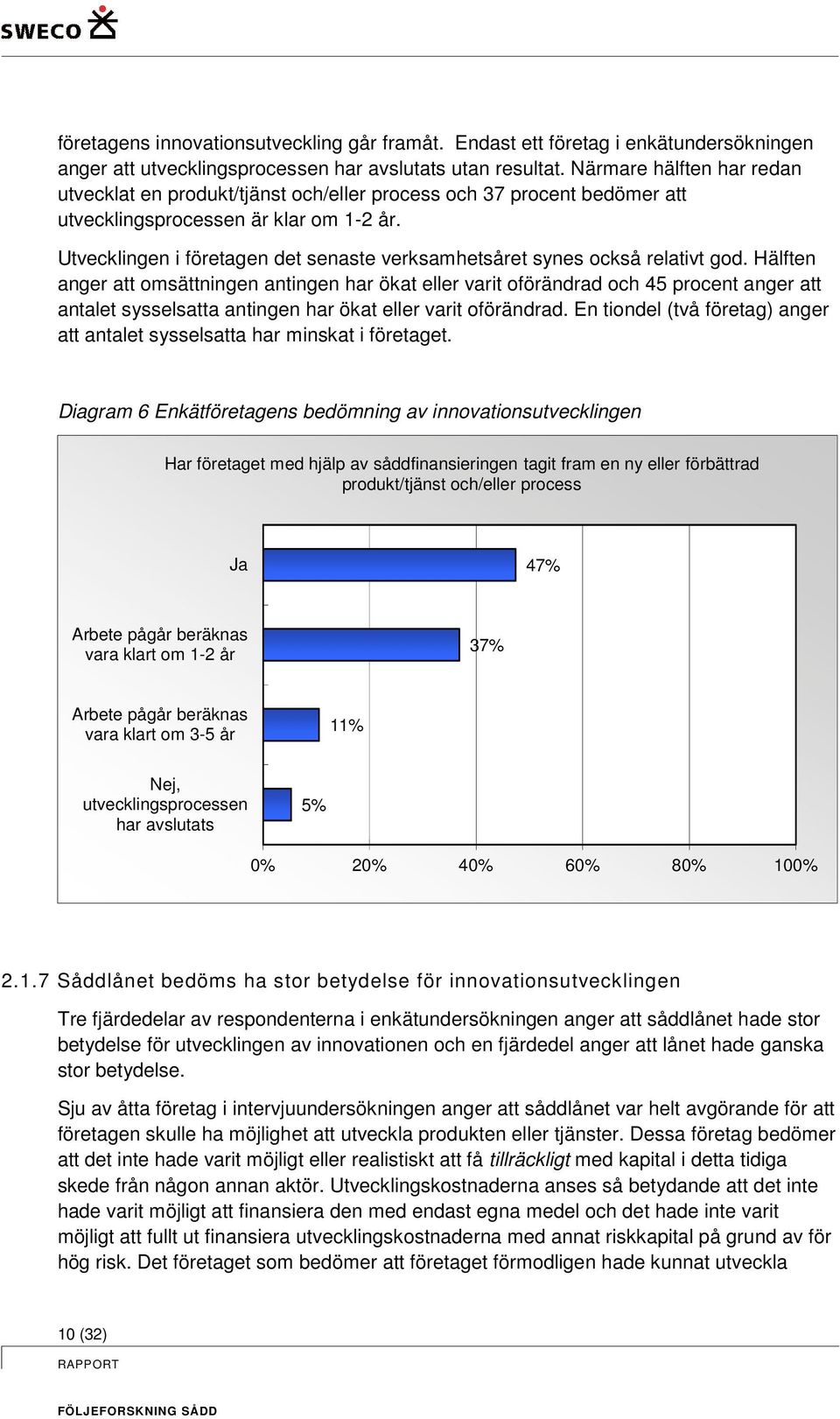 Utvecklingen i företagen det senaste verksamhetsåret synes också relativt god.