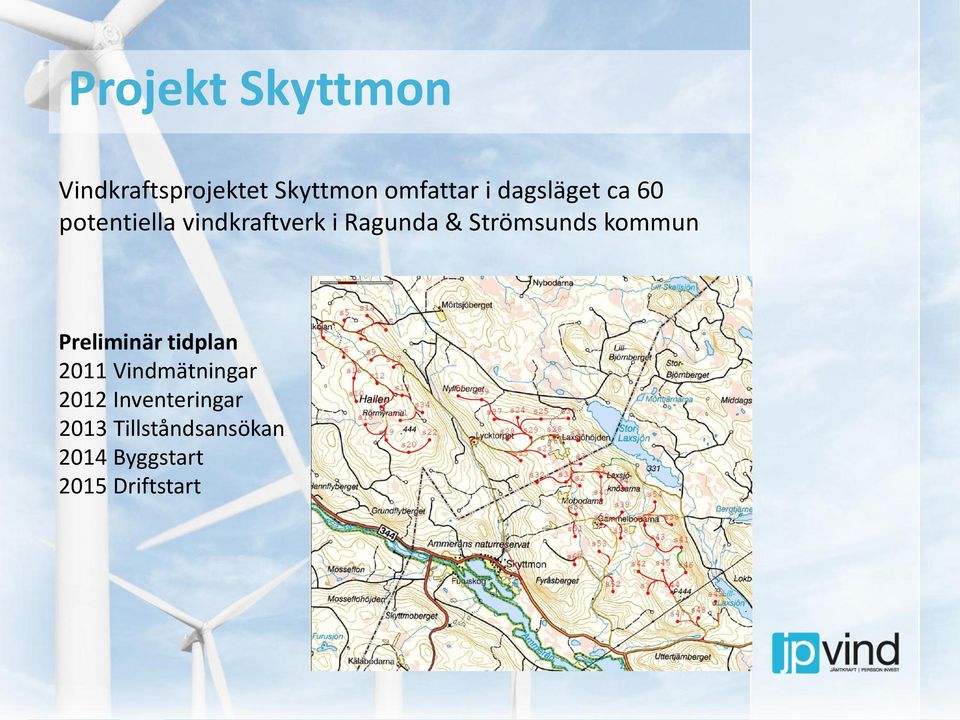 Strömsunds kommun Preliminär tidplan 2011 Vindmätningar