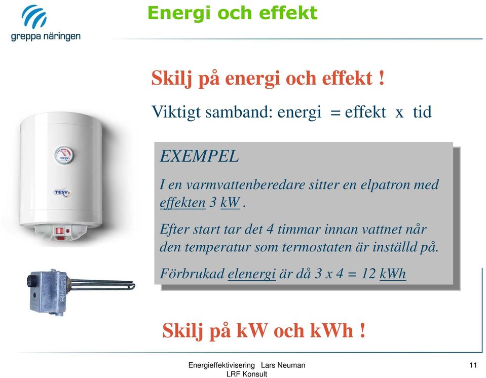 en elpatron med effekten 3 kw.