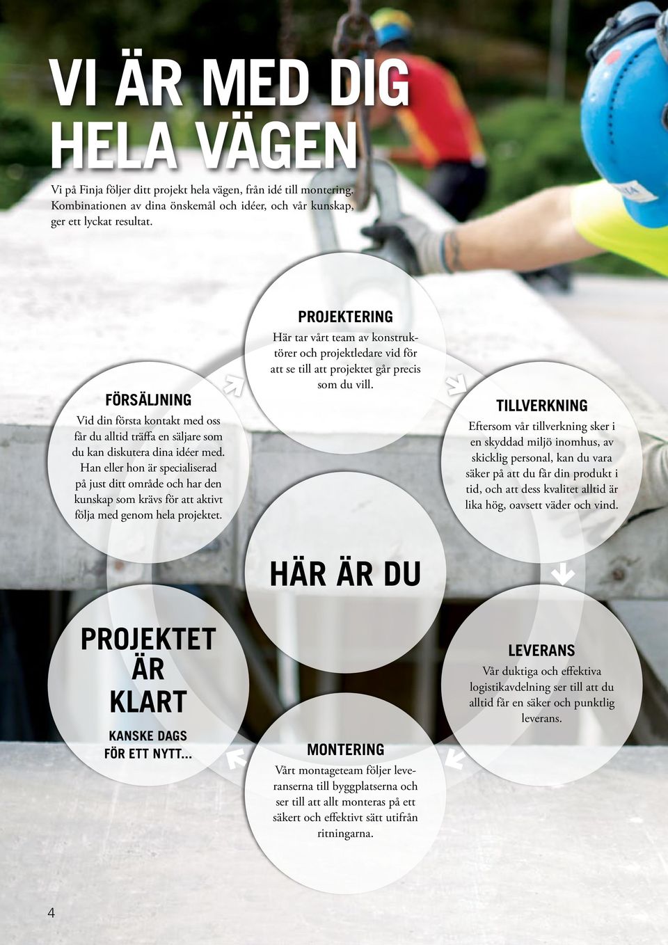 Han eller hon är specialiserad på just ditt område och har den kunskap som krävs för att aktivt följa med genom hela projektet.