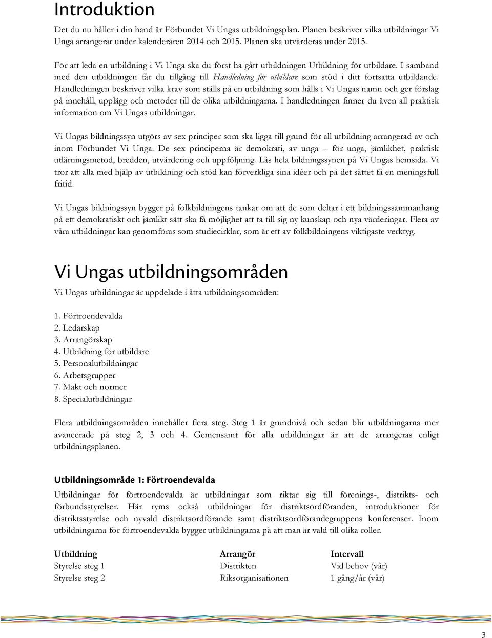 I samband med den utbildningen får du tillgång till Handledning för utbildare som stöd i ditt fortsatta utbildande.