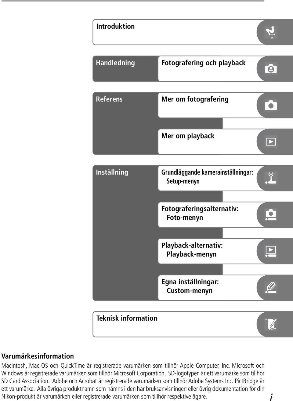 Inc. Microsoft och Windows är registrerade varumärken som tillhör Microsoft Corporation. SD-logotypen är ett varumärke som tillhör SD Card Association.