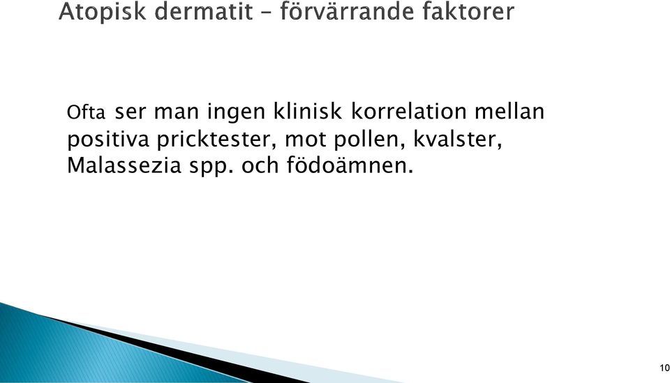 pricktester, mot pollen,