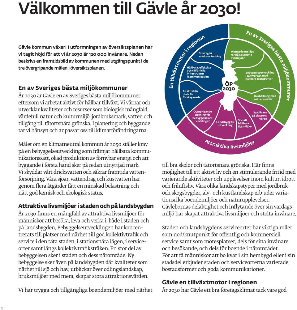 En av Sveriges bästa miljökommuner År 2030 är en av Sveriges bästa miljökommuner eftersom vi arbetat aktivt för hållbar tillväxt.