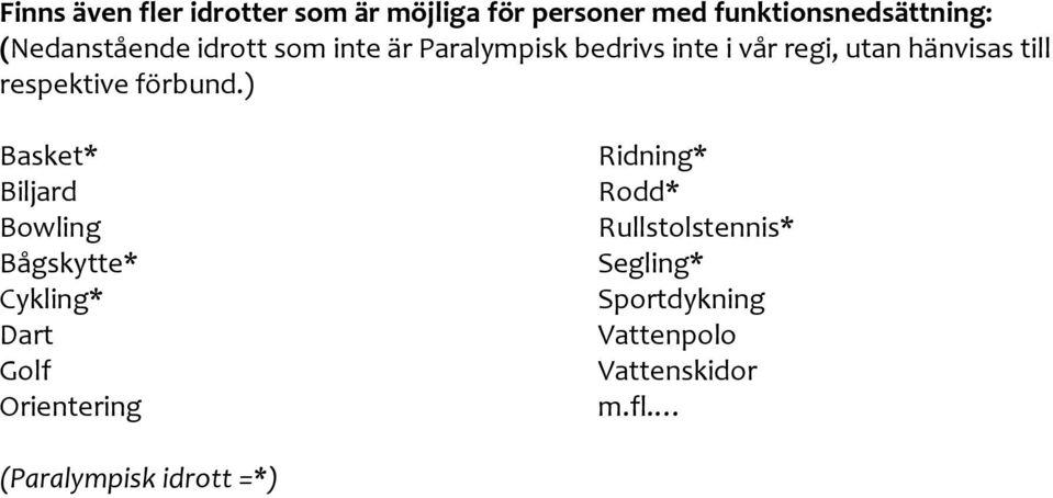 respektive förbund.