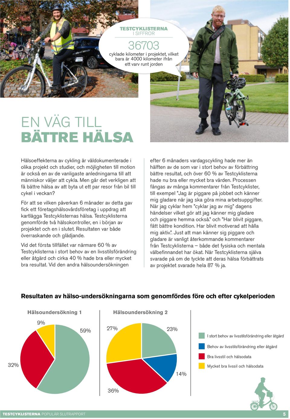 Men går det verkligen att få bättre hälsa av att byta ut ett par resor från bil till cykel i veckan?