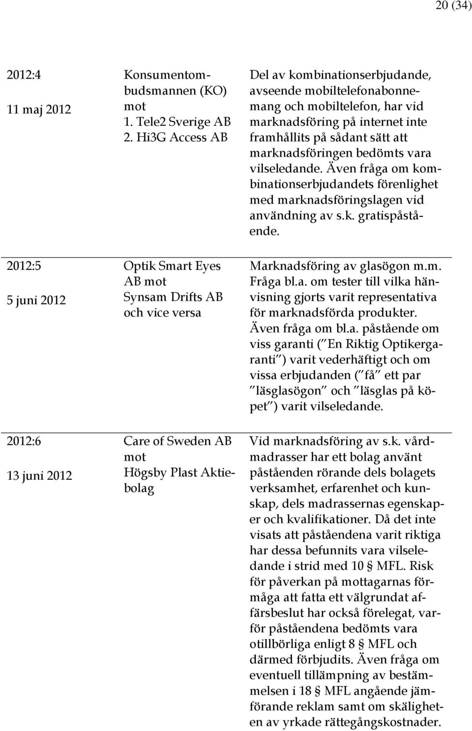 vilseledande. Även fråga om kombinationserbjudandets förenlighet med marknadsföringslagen vid användning av s.k. gratispåstående.