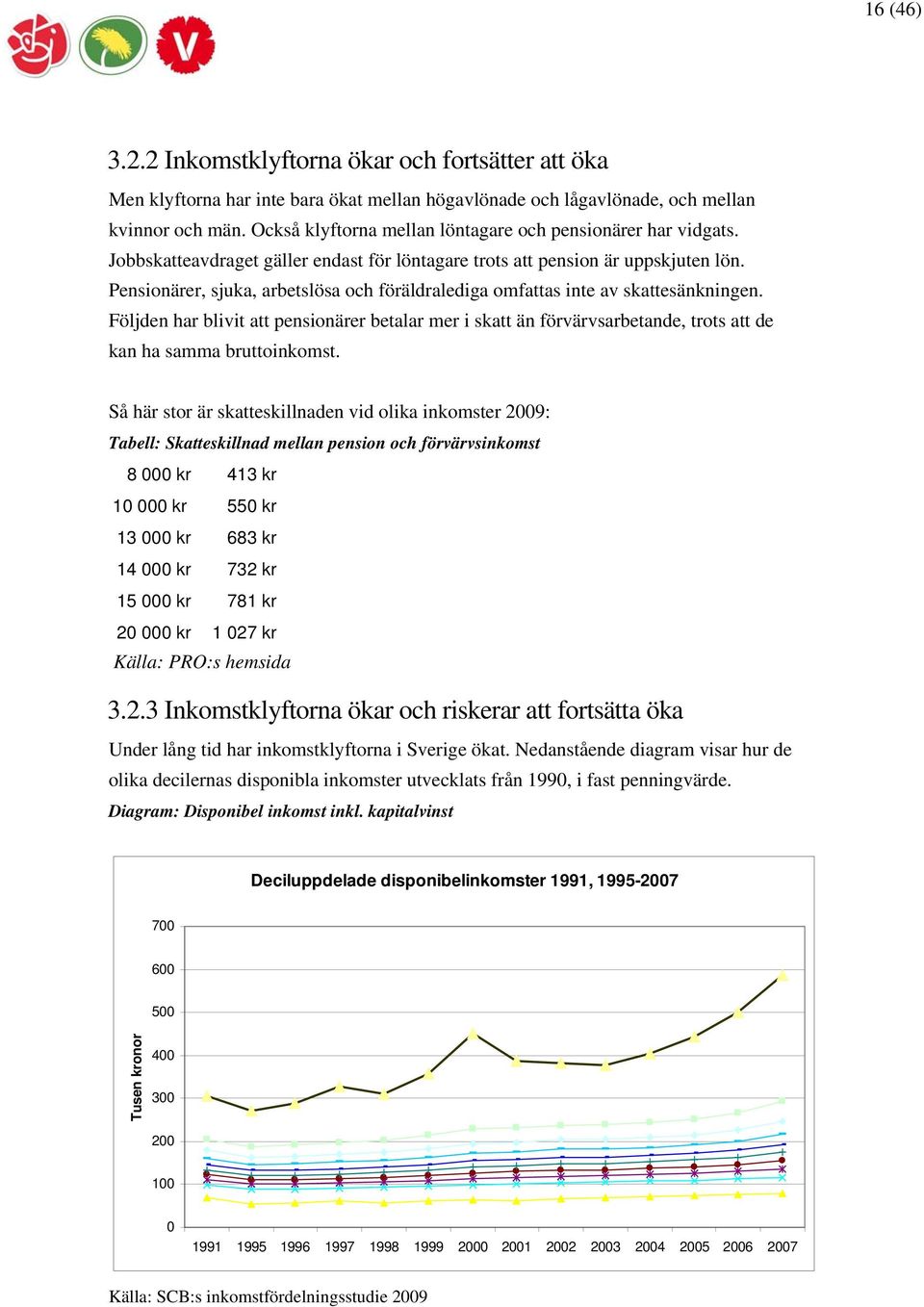 Pensionärer, sjuka, arbetslösa och föräldralediga omfattas inte av skattesänkningen.