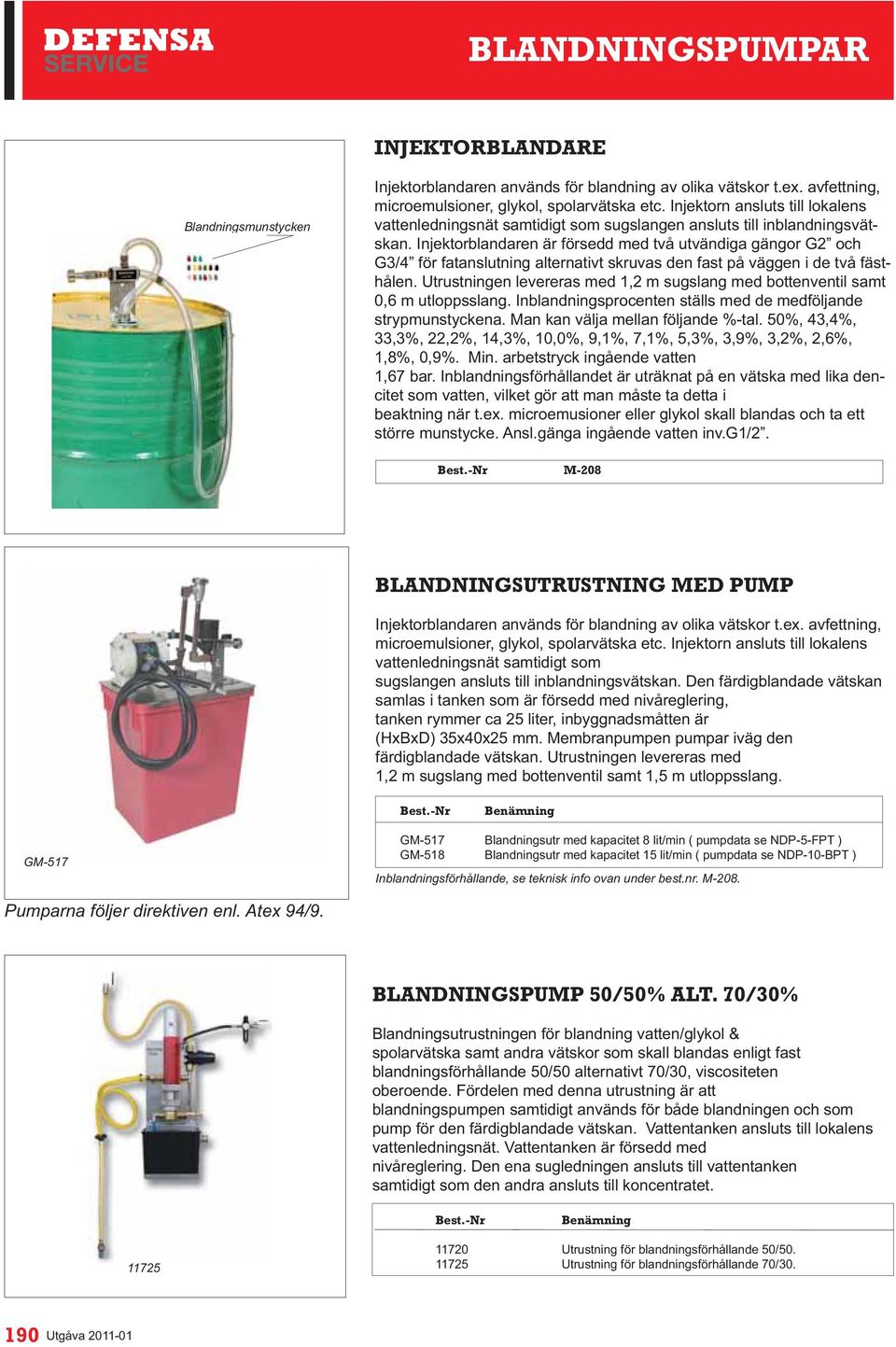 Injektorblandaren är försedd med två utvändiga gängor G2 och G3/4 för fatanslutning alternativt skruvas den fast på väggen i de två fästhålen.