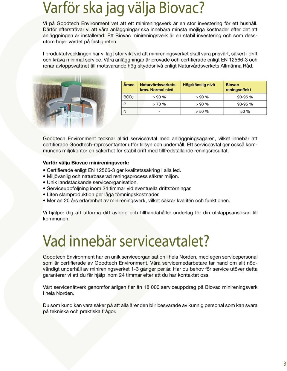 Ett Biovac minireningsverk är en stabil investering och som dessutom höjer värdet på fastigheten.