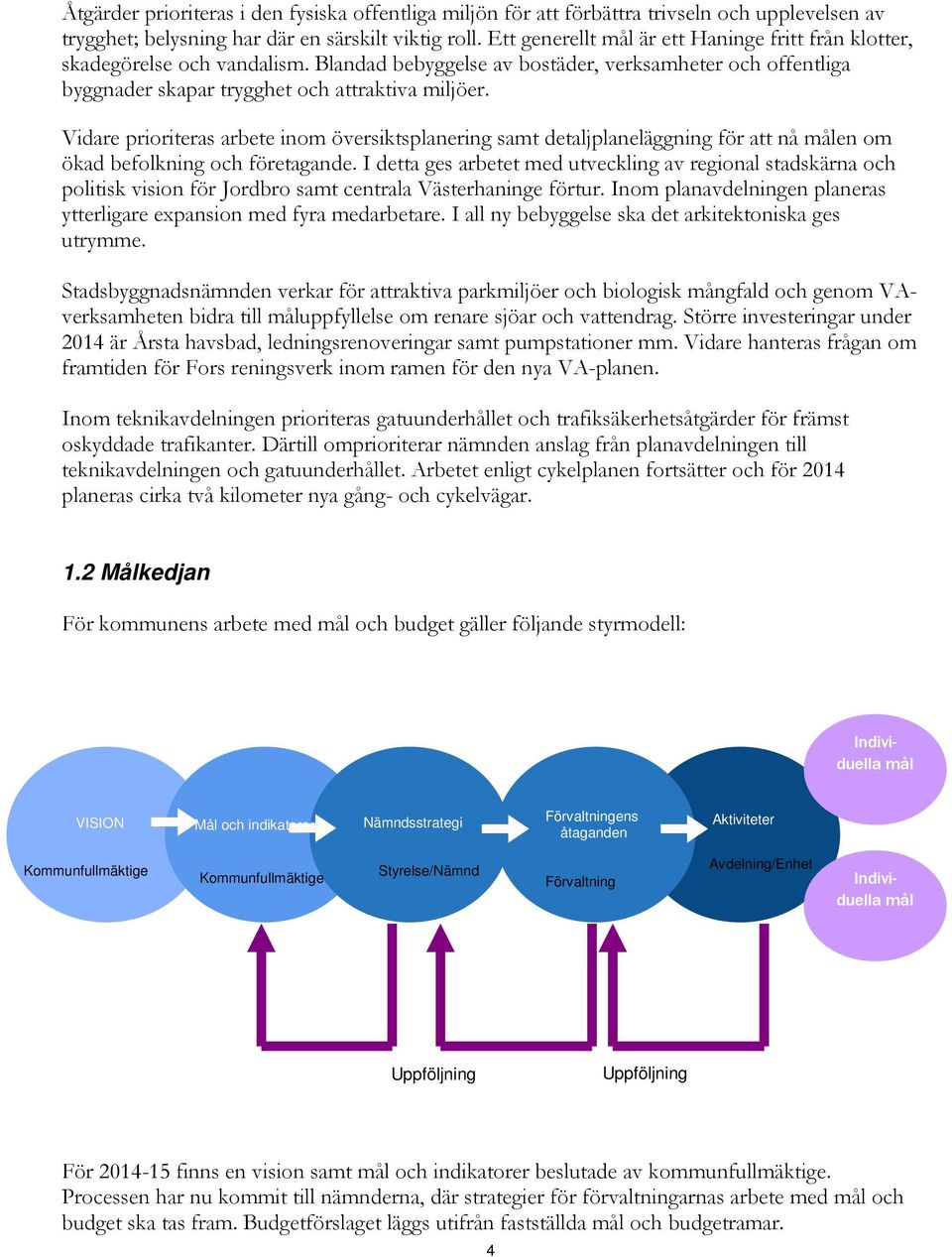 Vidare prioriteras arbete inom översiktsplanering samt detaljplaneläggning för att nå målen om ökad befolkning och företagande.