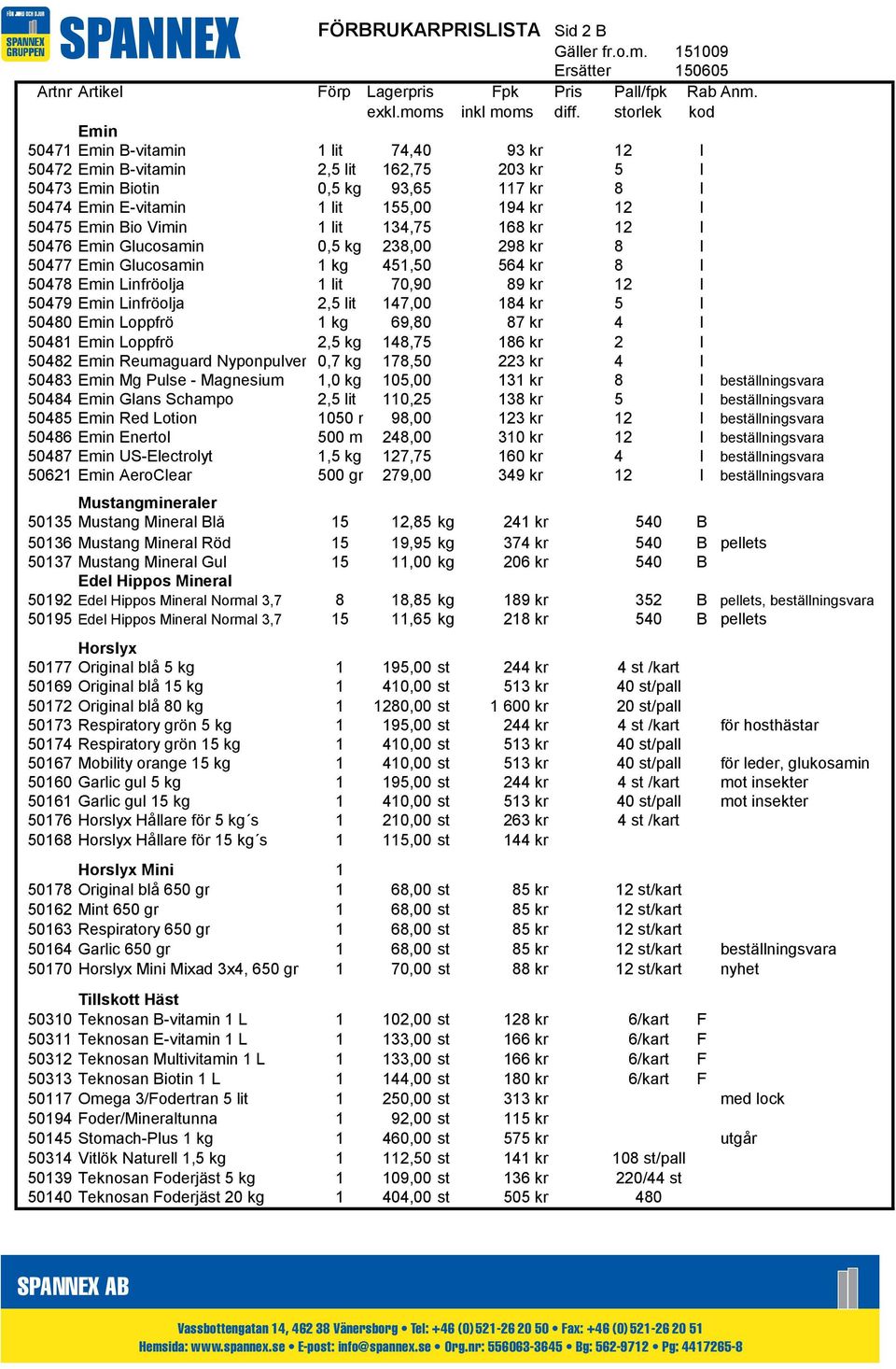 Vimin 1 lit 134,75 168 kr 12 I 50476 Emin Glucosamin 0,5 kg 238,00 298 kr 8 I 50477 Emin Glucosamin 1 kg 451,50 564 kr 8 I 50478 Emin Linfröolja 1 lit 70,90 89 kr 12 I 50479 Emin Linfröolja 2,5 lit