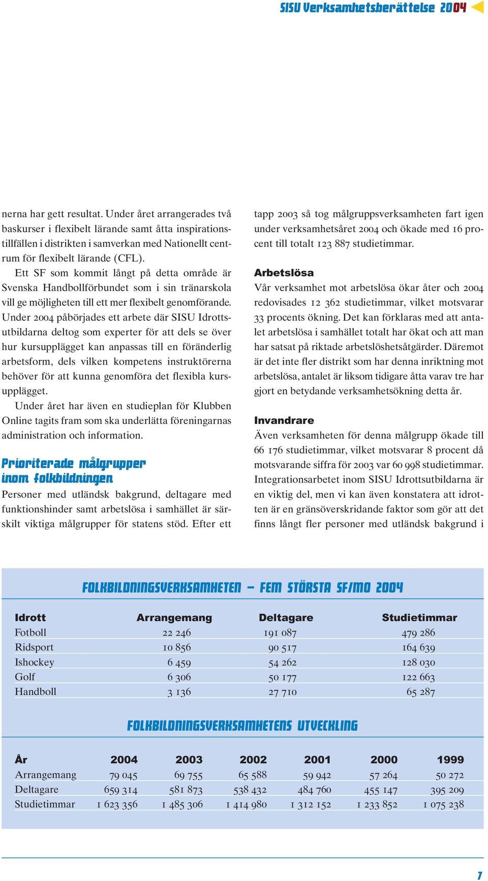 Ett SF som kommit långt på detta område är Svenska Handbollförbundet som i sin tränarskola vill ge möjligheten till ett mer flexibelt genomförande.