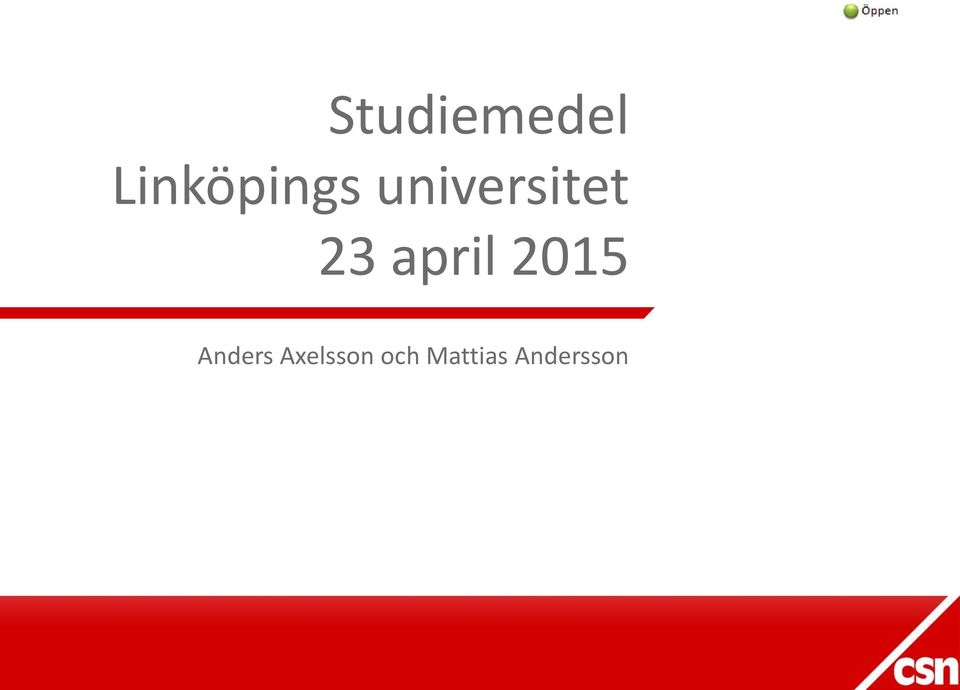 universitet 23 april