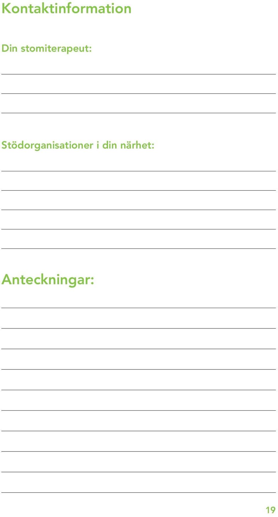 Stödorganisationer i