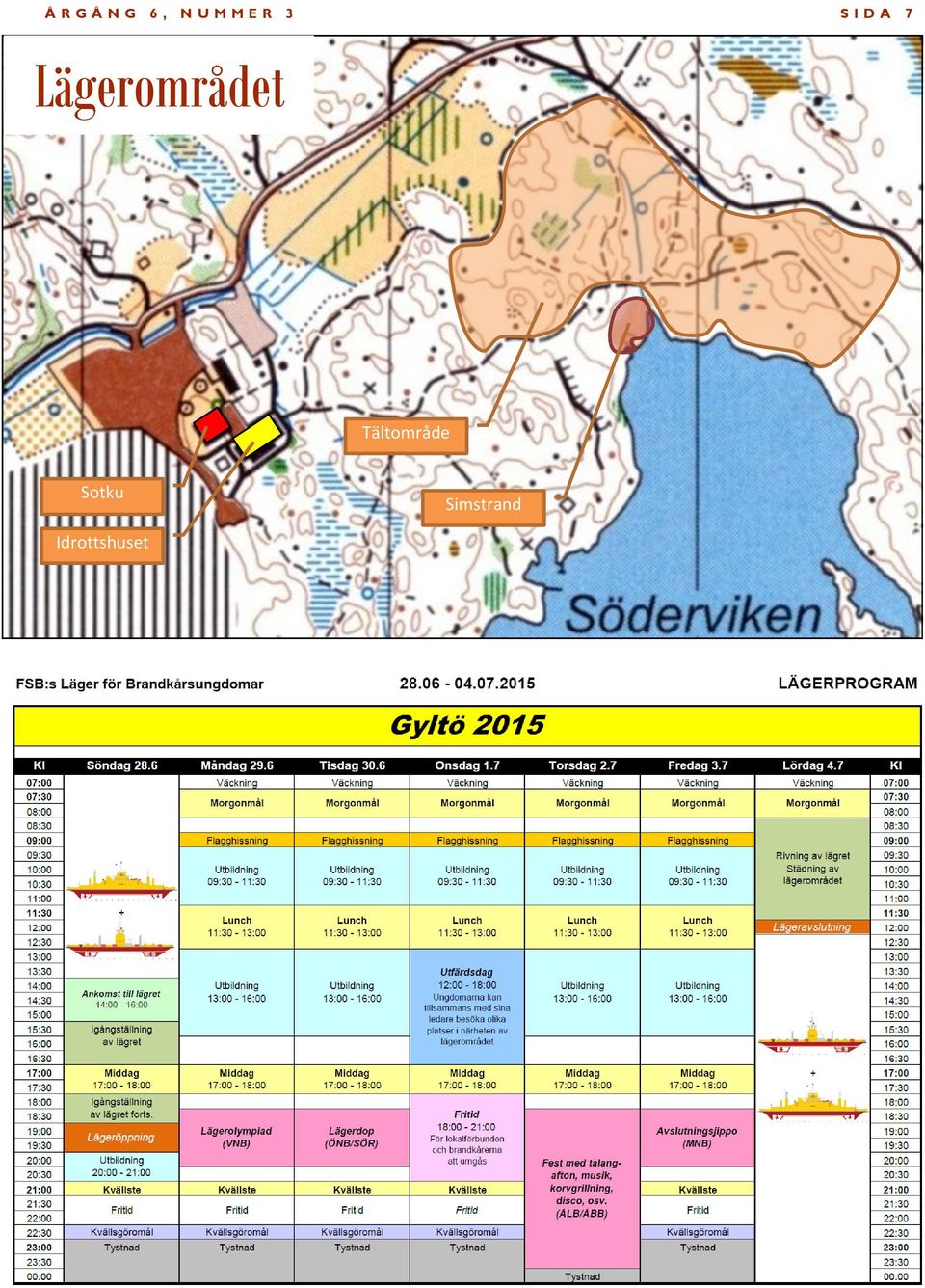 Lägerområdet