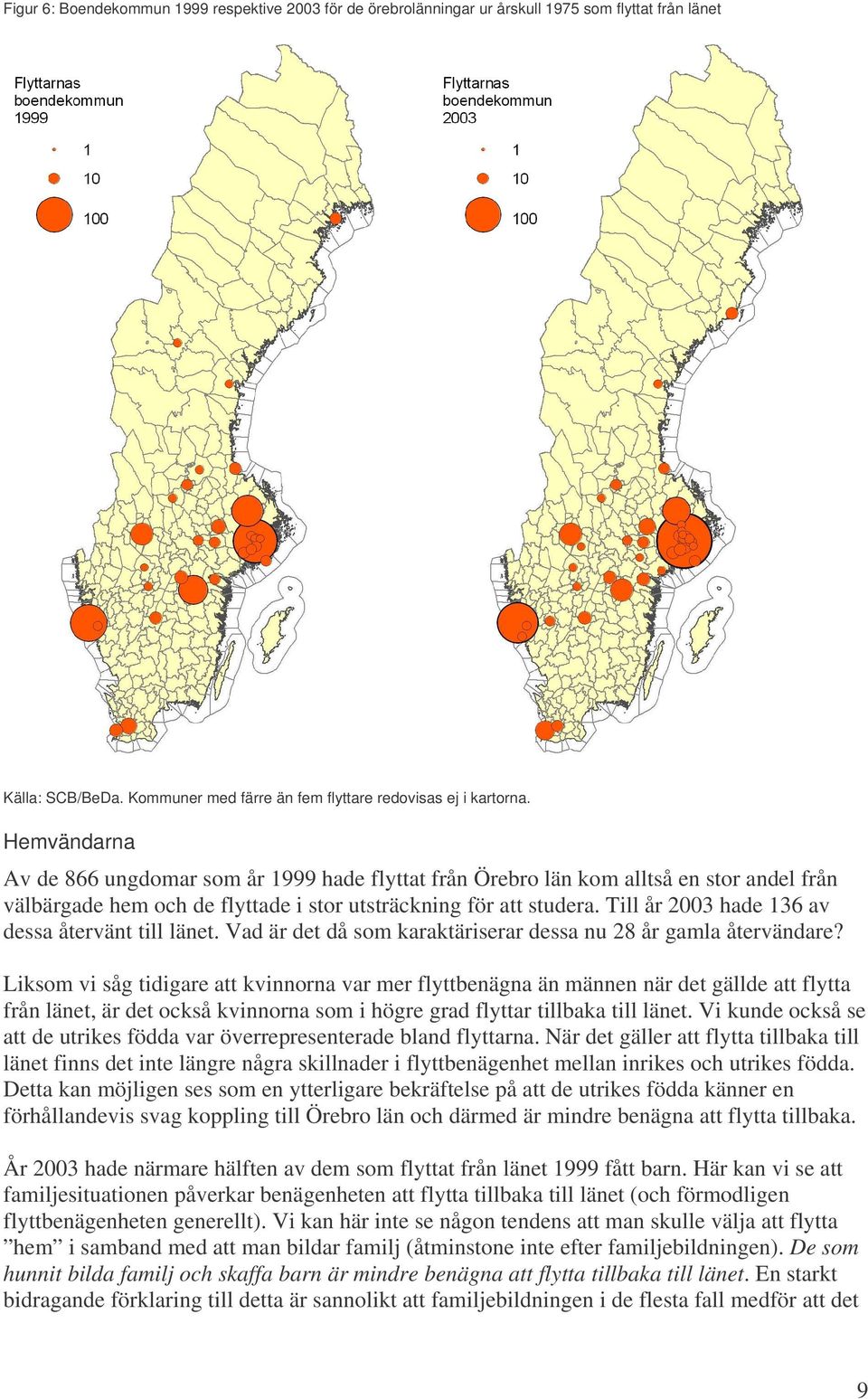 Till år 2003 hade 136 av dessa återvänt till länet. Vad är det då som karaktäriserar dessa nu 28 år gamla återvändare?