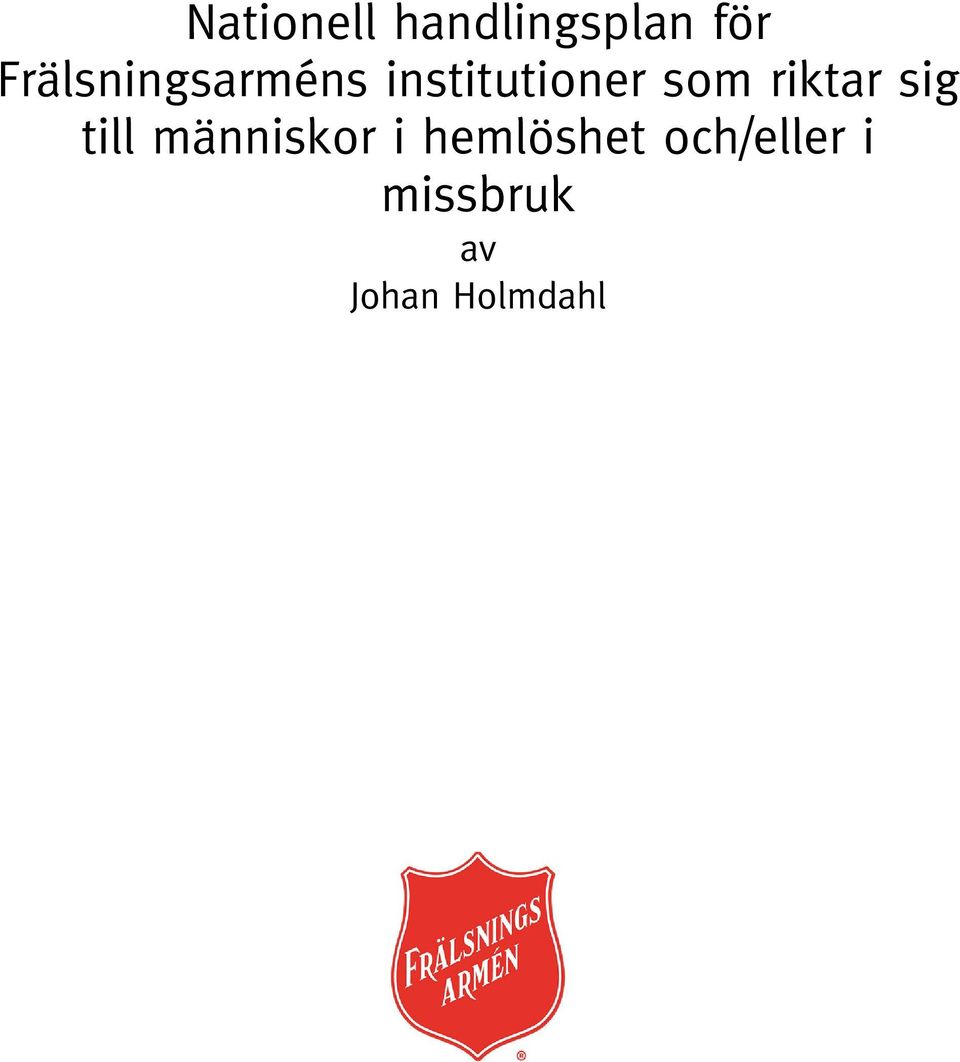 riktar sig till människor i