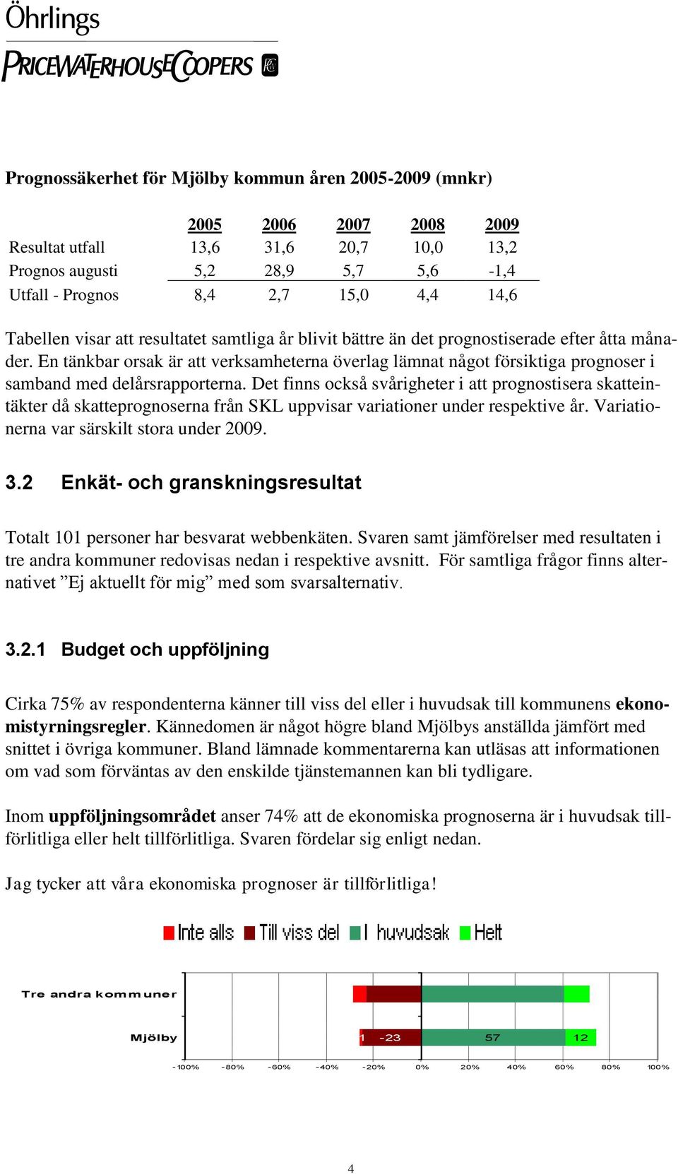 En tänkbar orsak är att verksamheterna överlag lämnat något försiktiga prognoser i samband med delårsrapporterna.