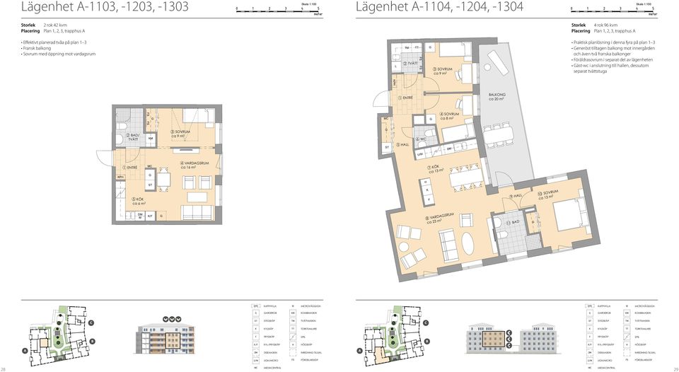 planerad tvåa på plan 1-3 - ransk Sovrum balkong med öppning mot vardagsrum Sovrum med öppning mot vardagsrum RU 4 D/ RU / 4 VRDSRU 4 VRDSRU 2 VRDSRU/ Ö rf Vasastaden, Linköping / RU 4 VRDSRU 4