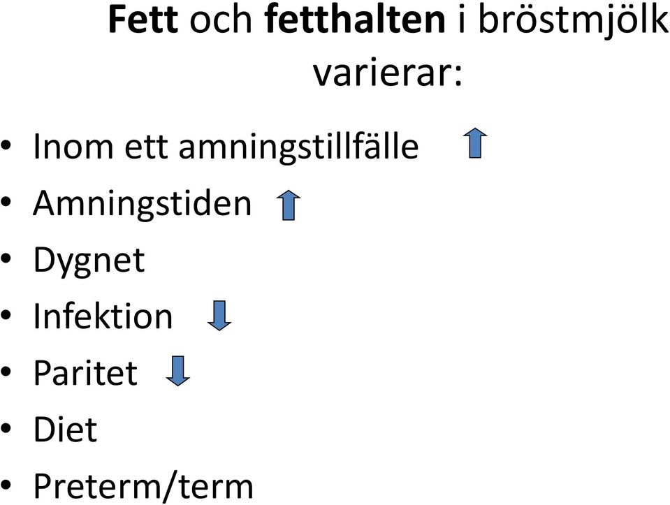 amningstillfälle Amningstiden