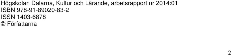 nr 2014:01 ISBN
