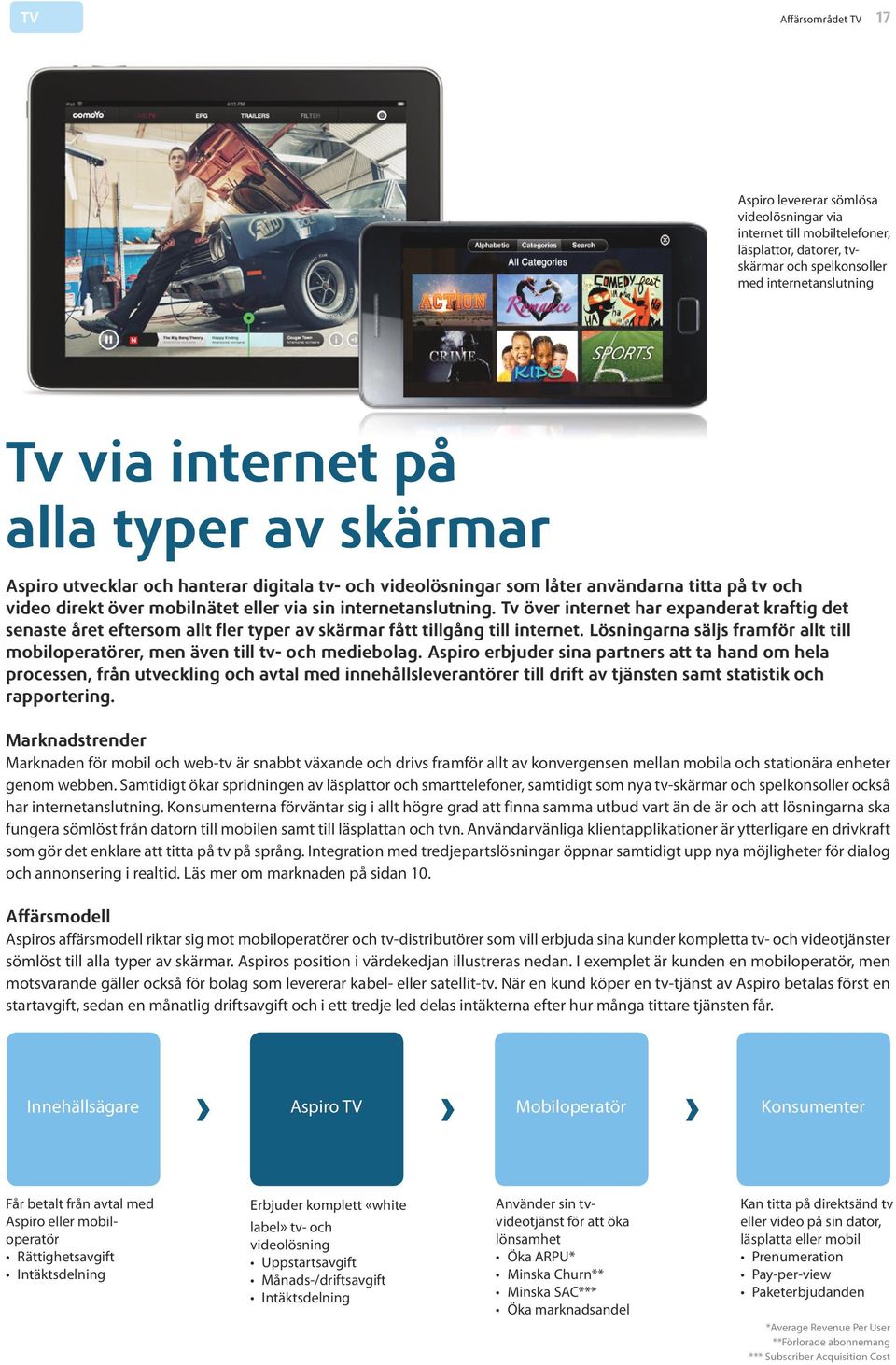 Tv över internet har expanderat kraftig det senaste året eftersom allt fler typer av skärmar fått tillgång till internet.