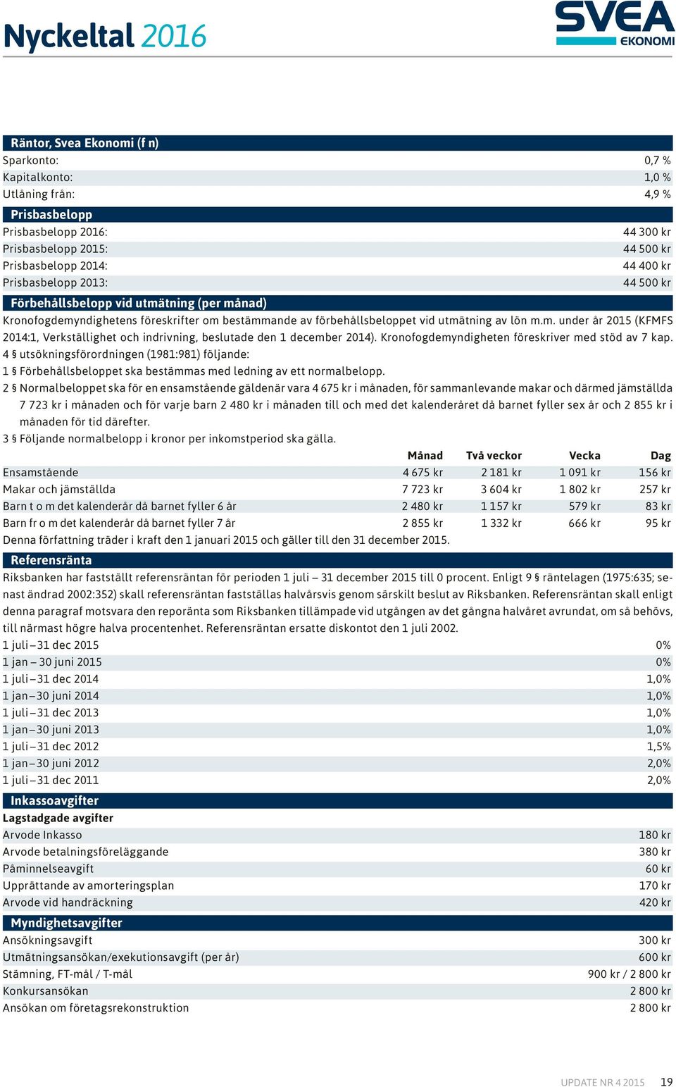 Kronofogdemyndigheten föreskriver med stöd av 7 kap. 4 utsökningsförordningen (1981:981) följande: 1 Förbehållsbeloppet ska bestämmas med ledning av ett normalbelopp.